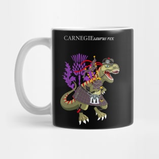 Clanosaurus Rex CARNEGIEsaurus rex Plaid Carnegie Scotland Ireland Family Tartan Mug